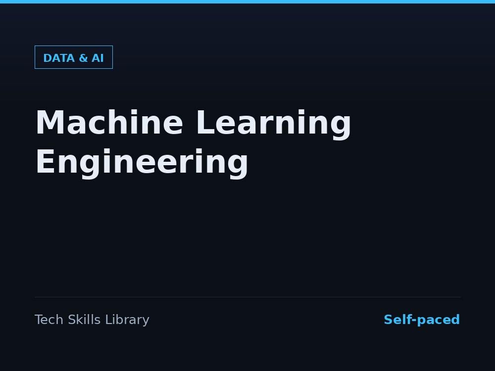 Machine Learning Engineering